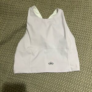 ALO Yoga Lavender Tank Top with built in bra